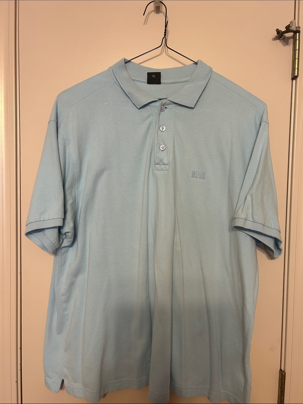 Hugo Boss Light Blue Men’s Polo Shirt - Short Sleeve